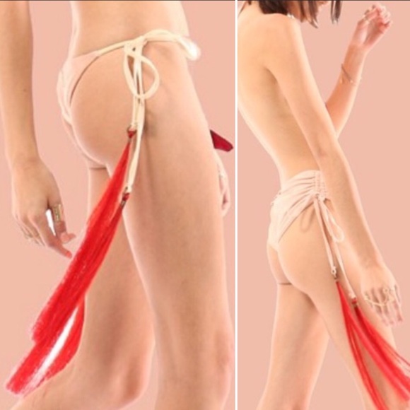 Pacific & Driftwood Cheval Side Tie Bikini Bottom - Picture 5 of 16